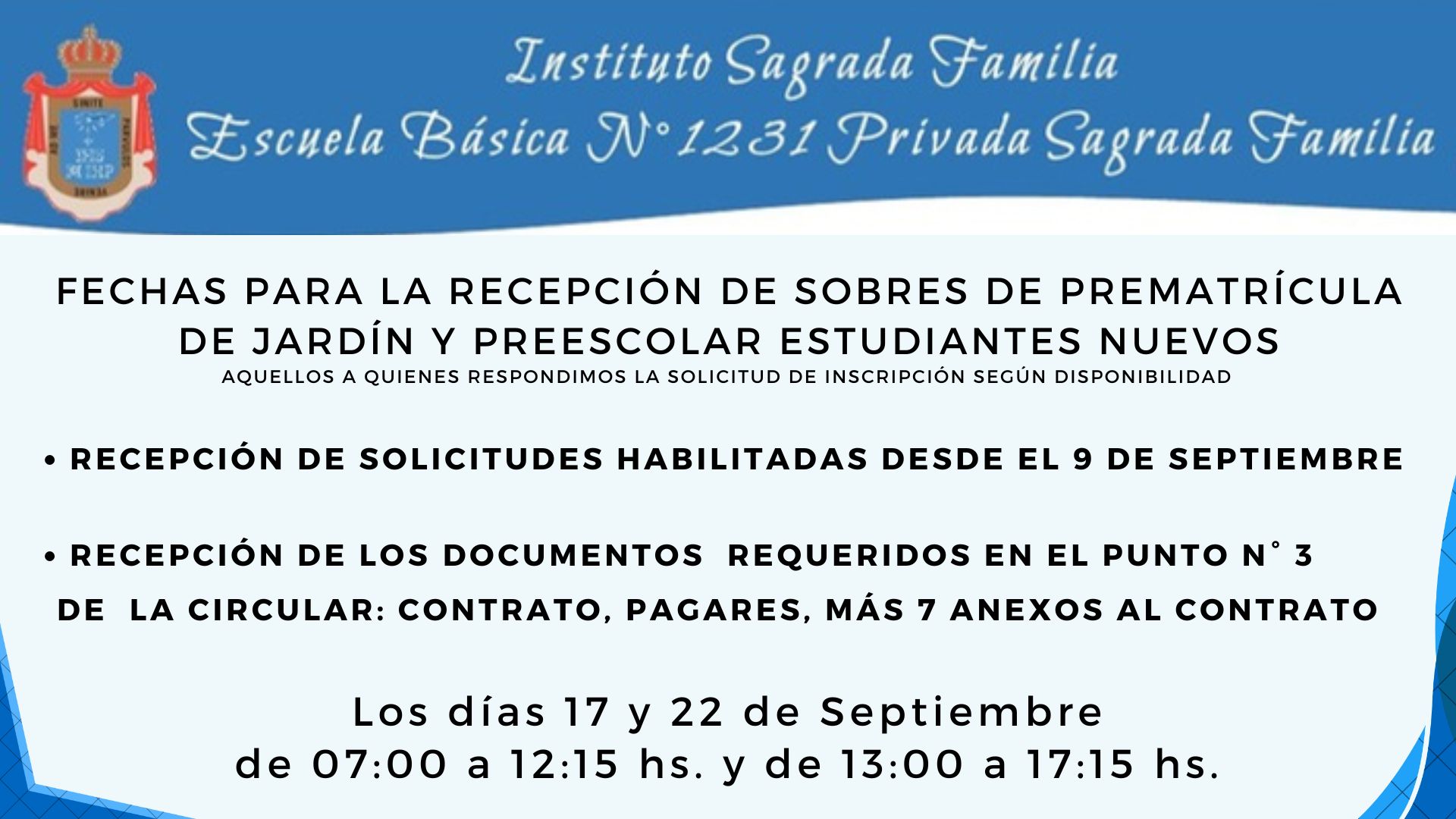 Recepción de documentos - Estudiantes Nuevos 2027