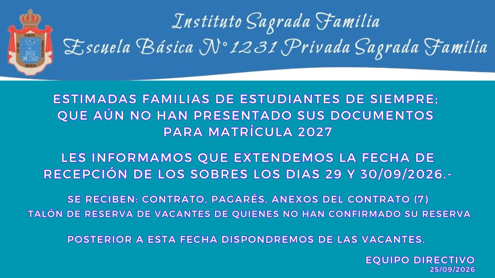 Información Estudiantes de Siempre 2027